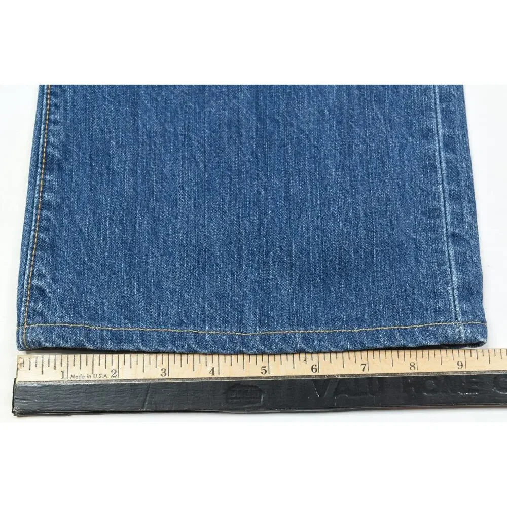 Vintage GAP 1969 Boot Cut Jeans Mens 35x30 Blue Relaxed Fit Low Rise Y2K Denim